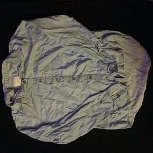 Blue dress button up